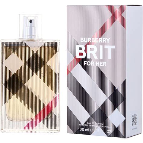 burberry brit 3.4 oz eau de parfum spray|burberry brit for her 50ml.